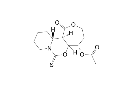 (5RS,5aRS,12aSR,12bSR)-5-Acetoxy-7-thioxodecahydro-1H,7H-oxepino[3,4-e]pyrido[1,2-e]oxazin-1-one