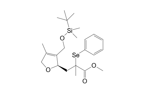 (2R)-3-[(tert-Butyldimethylsilyl)oxymethyl]-2-[2-(methoxycarbonyl)-2-phenylselenopropyl]-4-methyl-2,5-dihydrofuran
