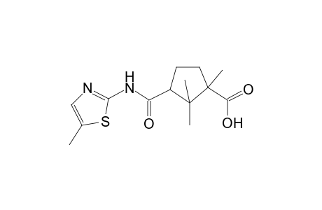 1,2,2-trimethyl-3-[(5-methyl-1,3-thiazol-2-yl)carbamoyl]cyclopentane-1-carboxylic acid