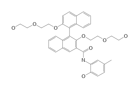 2,2'-BIS-[2-(2-HYDROXYETHOXY)-ETHOXY]-N-(2-HYDROXY-5-METHYLPHENYL)-[1,1'-BINAPHTHALENE]-3-CARBOXAMIDE