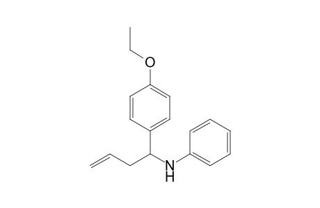 N-[1-(4-ethoxyphenyl)but-3-enyl]aniline
