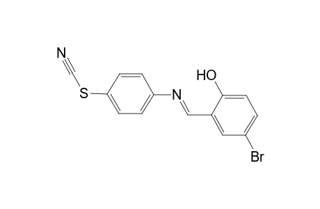 4-([(E)-(5-Bromo-2-hydroxyphenyl)methylidene]amino)phenyl thiocyanate