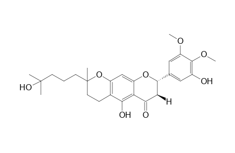 (8S)-5-hydroxy-8-(3-hydroxy-4,5-dimethoxyphenyl)-2-(4-hydroxy-4-methylpentyl)-2-methyl-3,4,7,8-tetrahydro-2H,6H-pyrano[3,2-g]chromen-6-one