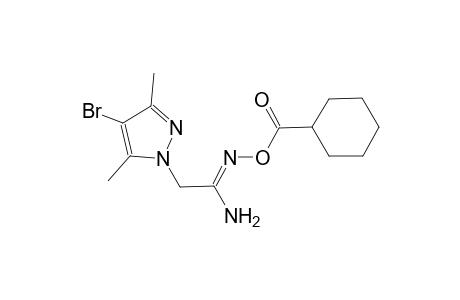 (1Z)-2-(4-bromo-3,5-dimethyl-1H-pyrazol-1-yl)-N'-[(cyclohexylcarbonyl)oxy]ethanimidamide