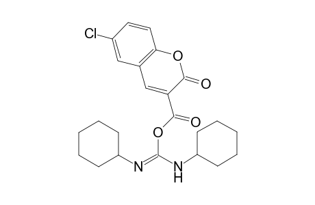 (N,N'-dicyclohexylcarbamimidoyl) 6-chloranyl-2-oxidanylidene-chromene-3-carboxylate
