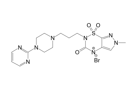 6-METHYL-2-[3-[1-[4-(2-PYRIMIDINYL)-PIPERAZINYL]]-PROPYL]-4,6-DIHYDROPYRAZOLO-[4,3-E]-[1,2,4]-THIADIAZIN-3(4H)-ONE-1,1-DIOXIDE-MONO-HYDROBROMIDE