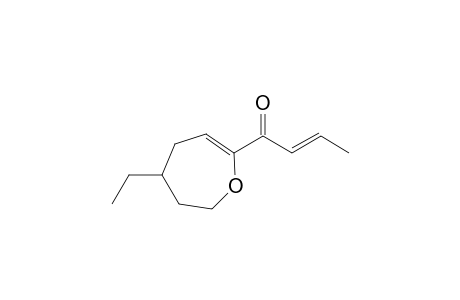 (E)-1-(4-ethyl-2,3,4,5-tetrahydrooxepin-7-yl)-2-buten-1-one