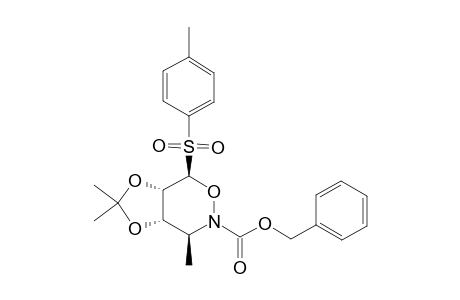 [3S,4S,5S,6R]-N-BENZYLOXYCARBONYL-3,4,5,6-TETRAHYDRO-3-METHYL-4,5-(DIMETHYLMETHYLENEDIOXY)-6-(PARA-TOLYLSULFONYL)-1,2-OXAZINE