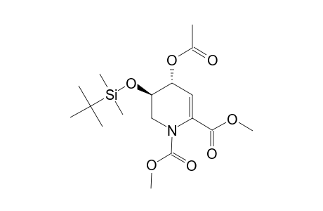 (-)-(4R,5R)-DIMETHYL-4-ACETYLOXY-5-(TERT.-BUTYLDIMETHYLSILANYLOXY)-5,6-DIHYDROPYRIDINE-1,2(4H)-DICARBOXYLATE