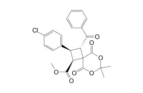 cis,trans-1-Methoxycarbonyl-2-p-chlorophen-yl-3-benzoyl-7,7-dimethyl-6,8-dioxaspiro[3,5]nona-5,9-dione