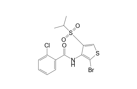 N-[2-bromo-4-(isopropylsulfonyl)-3-thienyl]-o-chlorobenzamide