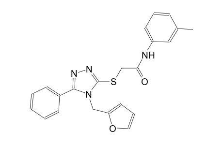 2-{[4-(2-furylmethyl)-5-phenyl-4H-1,2,4-triazol-3-yl]sulfanyl}-N-(3-methylphenyl)acetamide