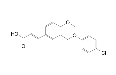 (2E)-3-{3-[(4-chlorophenoxy)methyl]-4-methoxyphenyl}-2-propenoic acid
