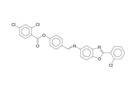 4-{[2-(2-chlorophenyl)benzoxazol-5-ylimino]methyl}phenyl 2,4-