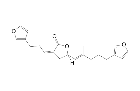 (3Z,5R)-5-[(E)-5-(3-furanyl)-2-methylpent-1-enyl]-3-[3-(3-furanyl)propylidene]-2-oxolanone