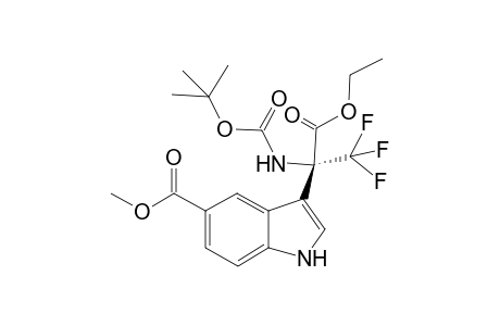 (R)-Methyl 3-{2-[(tert-butoxycarbonyl)amino]-3-ethoxy-1,1,1-trifluoro-3-oxopropan-2-yl}-1H-indole-5-carboxylate