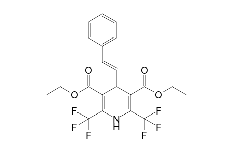 4-[(E)-2-phenylethenyl]-2,6-bis(trifluoromethyl)-1,4-dihydropyridine-3,5-dicarboxylic acid diethyl ester