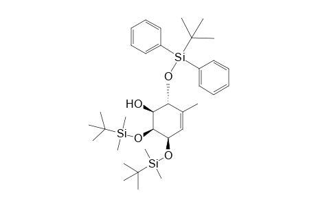 (1S,2R,5R,6S)-5,6-bis{[(1',1'-Dimethylethyl)dimethylsilyl)oxy}-2-[[(1",1"-dimethylethyl)diphenylsilyl]oxy}-3-methylcyclohex-3-enol