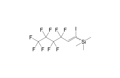Trimethyl-[3,3,4,4,5,5,6,6,6-nonafluoro-1-iodo-hex-1-enyl]silane
