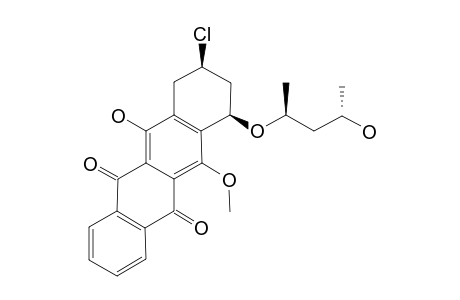 [7R-(7a,9a)]-9-chloro-11-hydroxy-7-[(1'R,3'R)-3'-hydroxy-1'-methylbutoxy]-6-methoxy-7,8,9,10-tetrahydronaphthacene-5,12-dione