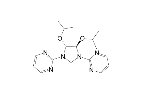 2-[(4R,5R)-4,5-di(propan-2-yloxy)-3-(2-pyrimidinyl)-1-imidazolidinyl]pyrimidine