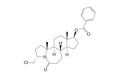 3-.alpha.-(Chloromethyl)-,17.beta.-hydroxy-5-aza-A-nor-B-homoandrostan-6-one Benzoate