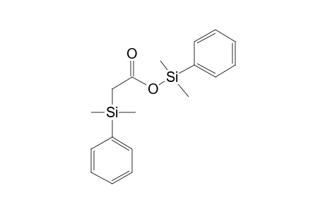 Acetic acid, dimethylphenylsilyl-, dimethylphenylsilyl ester