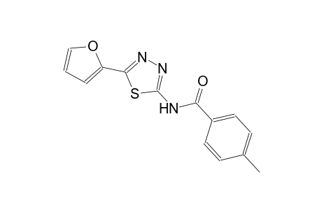N-[5-(2-furyl)-1,3,4-thiadiazol-2-yl]-4-methylbenzamide