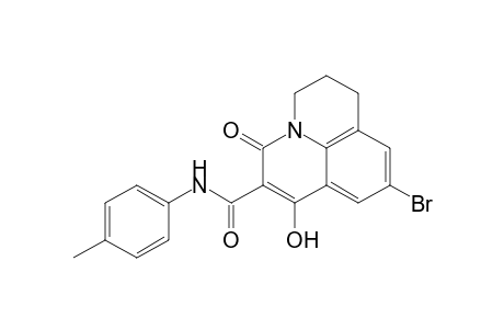 9-Bromo-7-hydroxy-N-(4-methylphenyl)-5-oxo-2,3-dihydro-1H,5H-pyrido[3.2.1-ij]quinoline-6-carb-oxamide