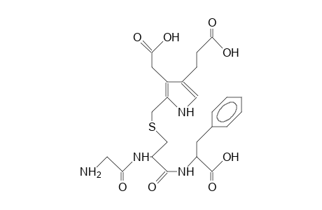 Glycyl-S-(4-<2-carboxyethyl>-3-carboxymethyl-pyrrol-2-yl-methyl)-L-cysteinyl-L-phenylalanine