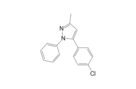 1H-Pyrazole, 5-(4-chlorophenyl)-3-methyl-1-phenyl-