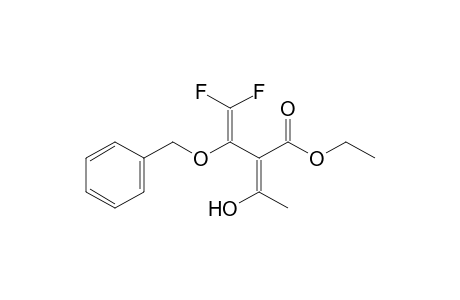 Ethyl 3-Hydroxy-2-(1-benzyloxy-2,2-difluoro-1-vinyl)-2-butenoate