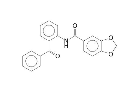 1,3-Benzodioxole-6-carboxamide, N-(2'-benzoylphenyl)-