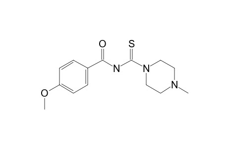 4-Methoxy-N-(4-methyl-piperazin-1-carbothioyl)benzamide