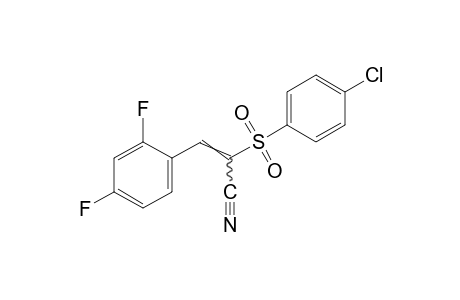 alpha-[(p-chlorophenyl)sulfonyl]-2,4-difluorocinnamonitrile