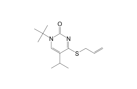 2(1H)-Pyrimidinone, 1-(1,1-dimethylethyl)-5-(1-methylethyl)-4-(2-propenylthio)-