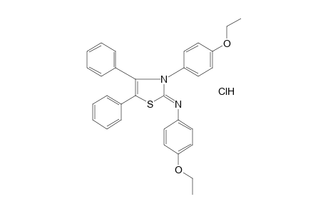 4,5-DIPHENYL-3-(p-ETHOXYPHENYL)-2-[(p-ETHOXYPHENYL)IMINO]-4-THIAZOLINE, MONOHYDROCHLORIDE