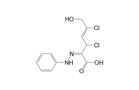 4-Hexenoic acid, 3,5-dichloro-6-hydroxy-2-(phenylhydrazono)-