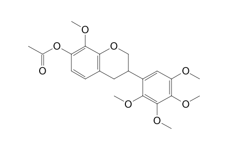 7-Acetoxy-2',3',4',5',8-pentakis(methoxy)-isoflavan