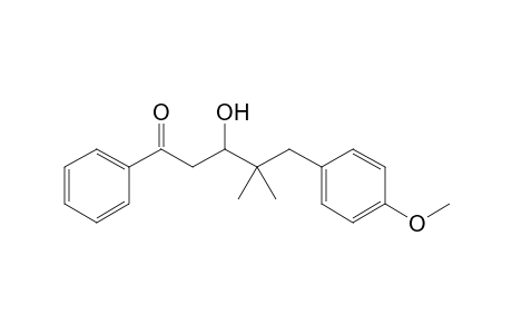 3-Hydroxy-5-(4-methoxyphenyl)-4,4-dimethyl-1-phenylpentan-1-one