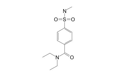 Para-methylsulfamoyl-N,N-diethylbenzamide