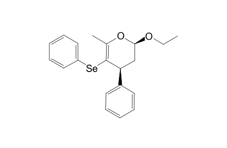 (2R,4S)-2-Ethoxy-6-methyl-4-phenyl-5-(phenylselanyl)-3,4-dihydro-2H-pyran