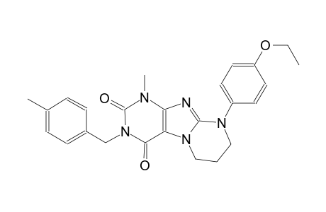 9-(4-ethoxyphenyl)-1-methyl-3-(4-methylbenzyl)-6,7,8,9-tetrahydropyrimido[2,1-f]purine-2,4(1H,3H)-dione