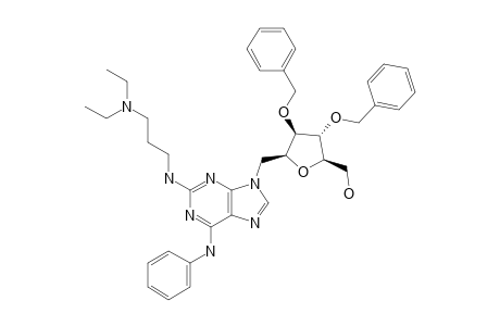 2,5-ANHYDRO-3,4-DI-O-BENZYL-1-[2-(N,N-DIETHYLAMINO-3-PROPYLAMINO)-6-PHENYLAMINO-9H-PURIN-9-YL]-1-DEOXY-D-GLUCITOL