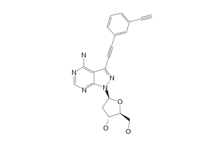 4-AMINO-1-(2-DEOXY-BETA-D-ERYTHRO-PENTOFURANOSYL)-3-{2-[(META-ETHYNYL)-PHENYL]-ETHYNYL}-1-H-PYRAZOLO-[3.4-D]-PYRIMIDINE