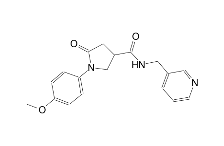 1-(4-methoxyphenyl)-5-oxo-N-(3-pyridinylmethyl)-3-pyrrolidinecarboxamide