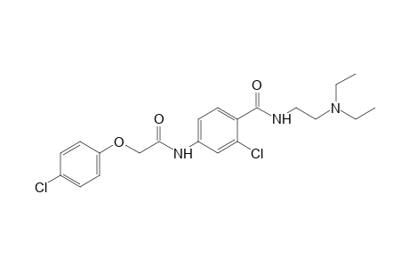 3'-chloro-2-(p-chlorophenoxy)-4'-[[2-(diethylamino)ethyl}carbamoyl]acetanilide