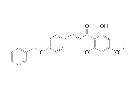 (E)-1-(2,4-dimethoxy-6-oxidanyl-phenyl)-3-(4-phenylmethoxyphenyl)prop-2-en-1-one
