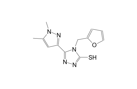 5-(1,5-dimethyl-1H-pyrazol-3-yl)-4-(2-furylmethyl)-4H-1,2,4-triazole-3-thiol