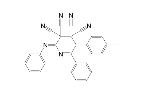 3,3,4,4-Tetracyano-6-phenyl-5-(p-tolyl)-2-(phenylimino)-2,3,4,5-tetrahydropyridine